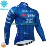 Visma Lease A Bike Tdf Radtrikot Winter Thermal Fleece 2024